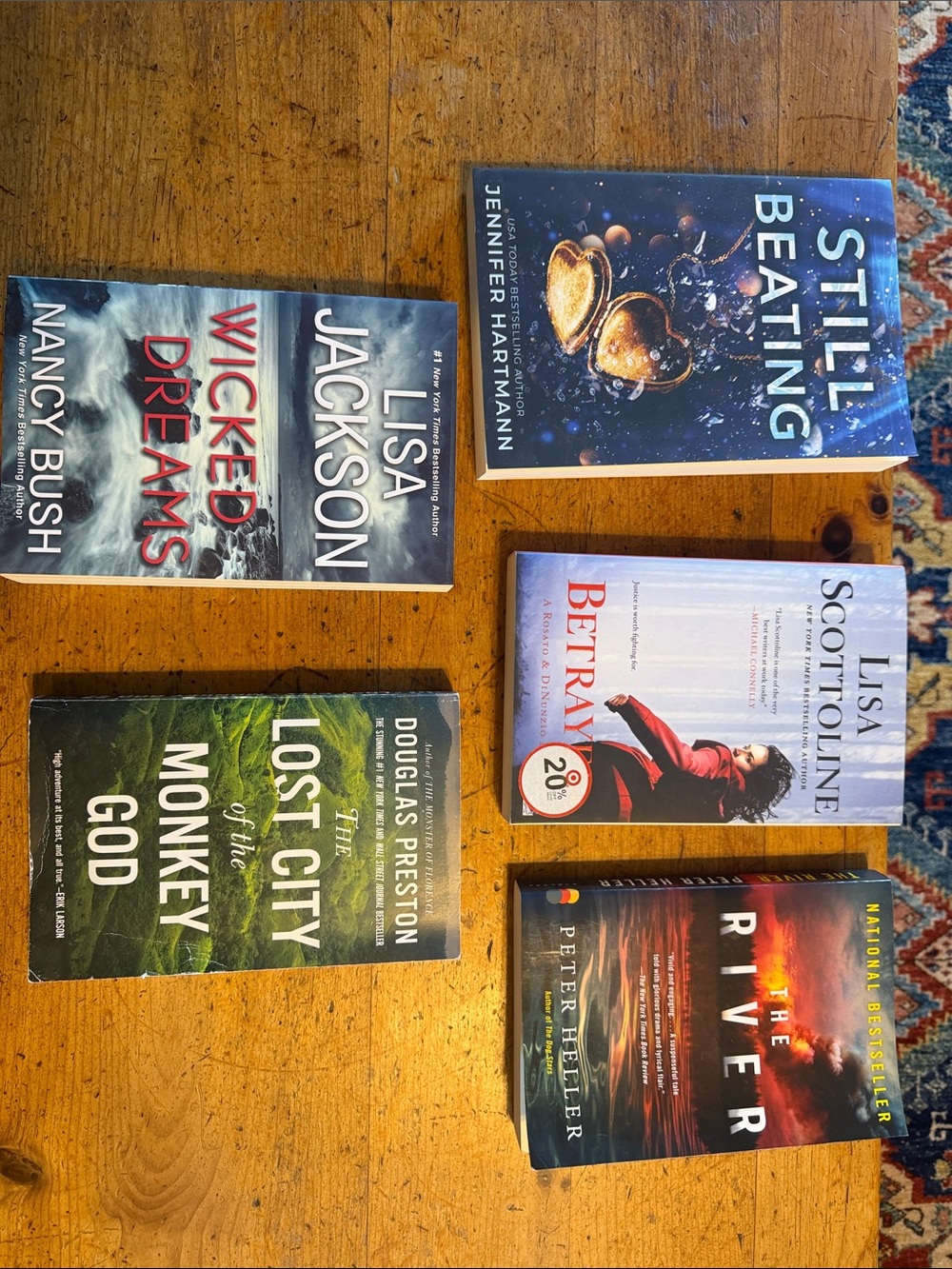 Assorted Paperback Fiction Book Set - Mixed Colors - 1 for $5 or all for $25